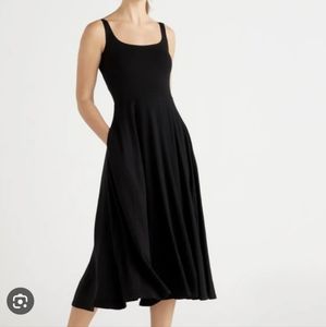 Quince Tencel Jersey Fit & Flare Dress